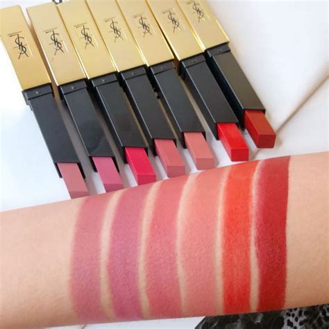 yves saint laurent rouge pur couture the slim swatches|ysl beauty pur couture.